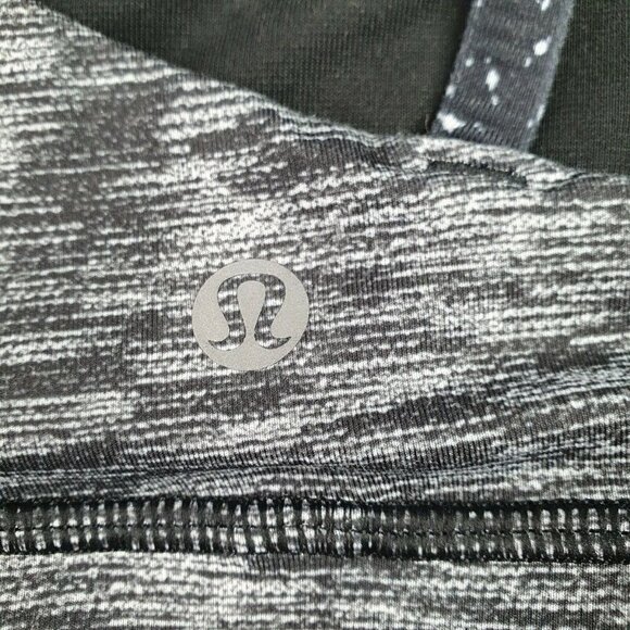 Lululemon Energy Bra Dramatic Static White Black 4 - Picture 5 of 7